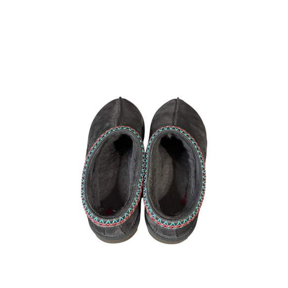 Women's UGG Gray Suede Tasman Slippers Size 10 - Picture 5 of 9